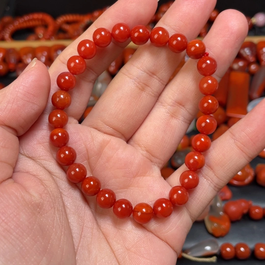 南红玛瑙未镶嵌颈饰42