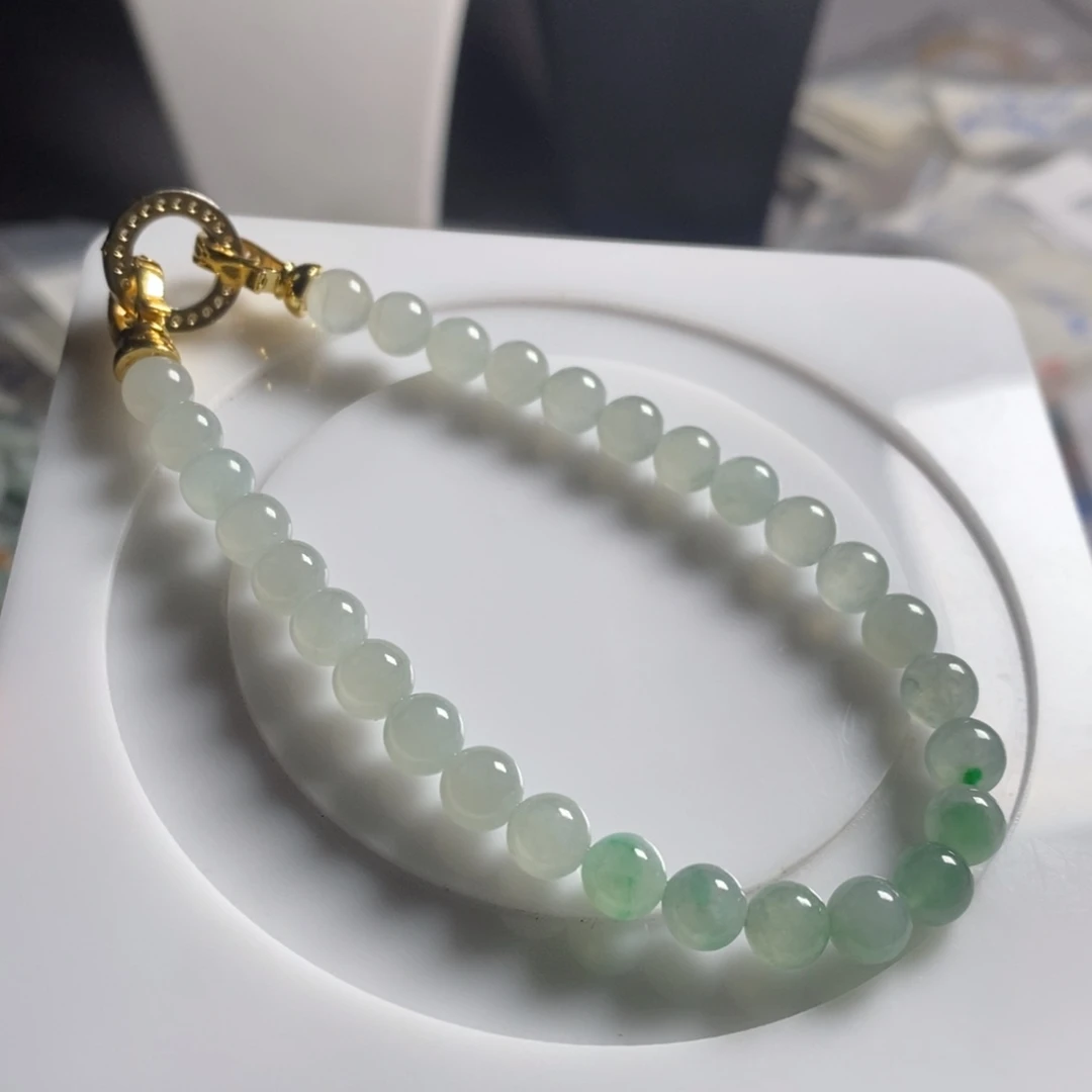 定制翡翠未镶嵌19 缅甸翡翠A货卡6.5