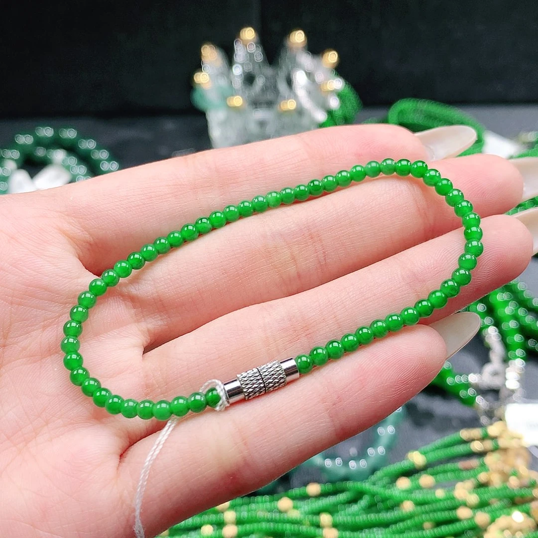 翡翠未镶嵌手链3.0