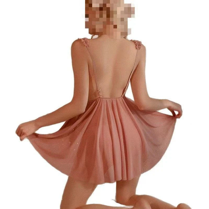 火辣新款性感大码睡裙纯欲约会睡衣制服