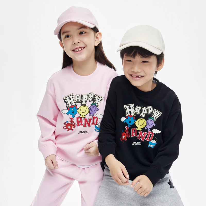 littlemoco童装春装男女童印花休闲套头长袖卫衣#KBD1SWST08