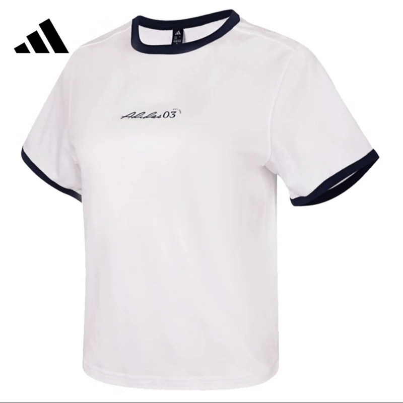 adidas/阿迪达斯女子夏季新款凉感纯棉运动休闲短袖圆领T恤JM8805
