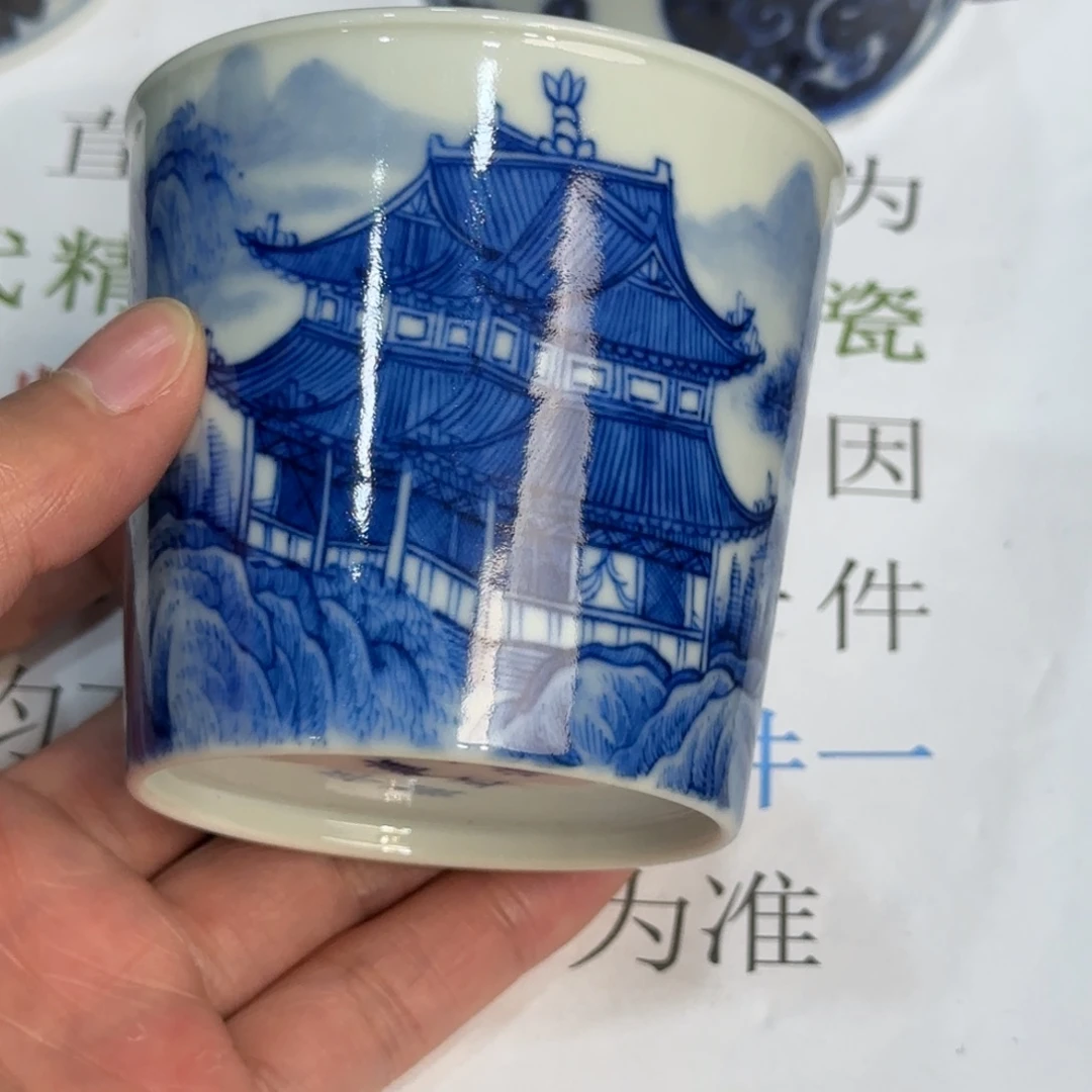 杯子瓷当代仿古精品全手工