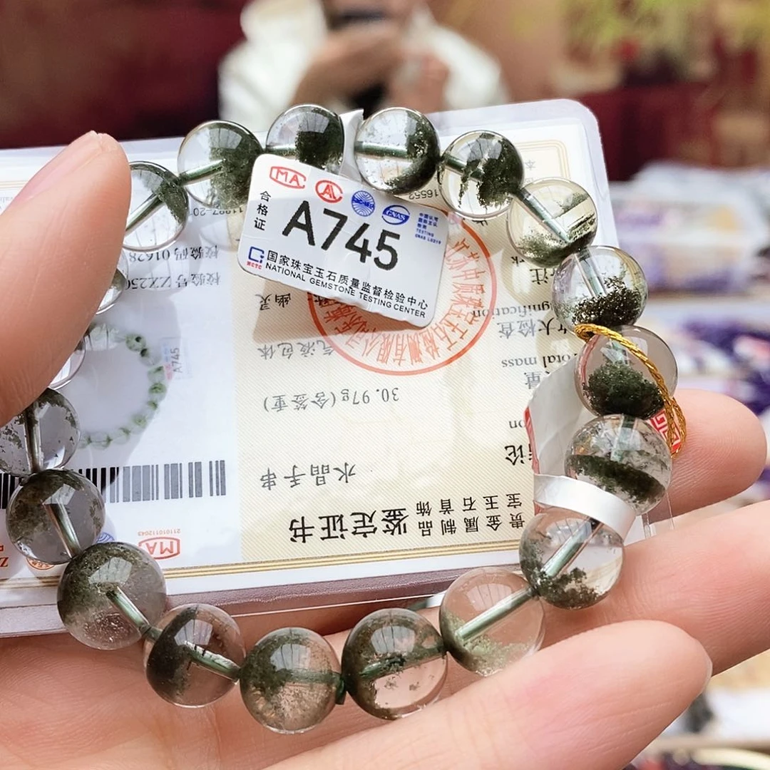水晶手链未镶嵌A745绿幽灵