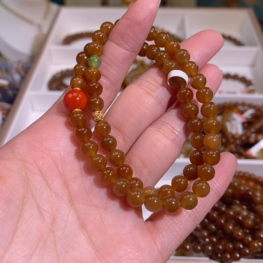 和田玉（糖玉）手串未镶嵌
