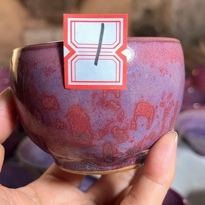 用***6瓷片钧瓷手工艺品杯子