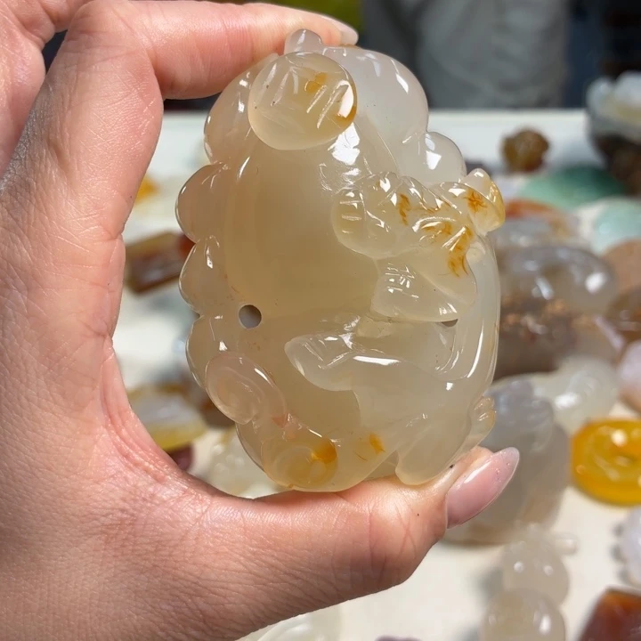 玛瑙/玉髓未镶嵌吊坠(不含链)