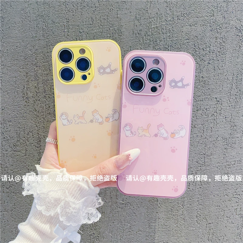 玻璃壳适用苹果17/iphone/华为荣耀/OPPO/VIVO/小米/手机壳爆款潮