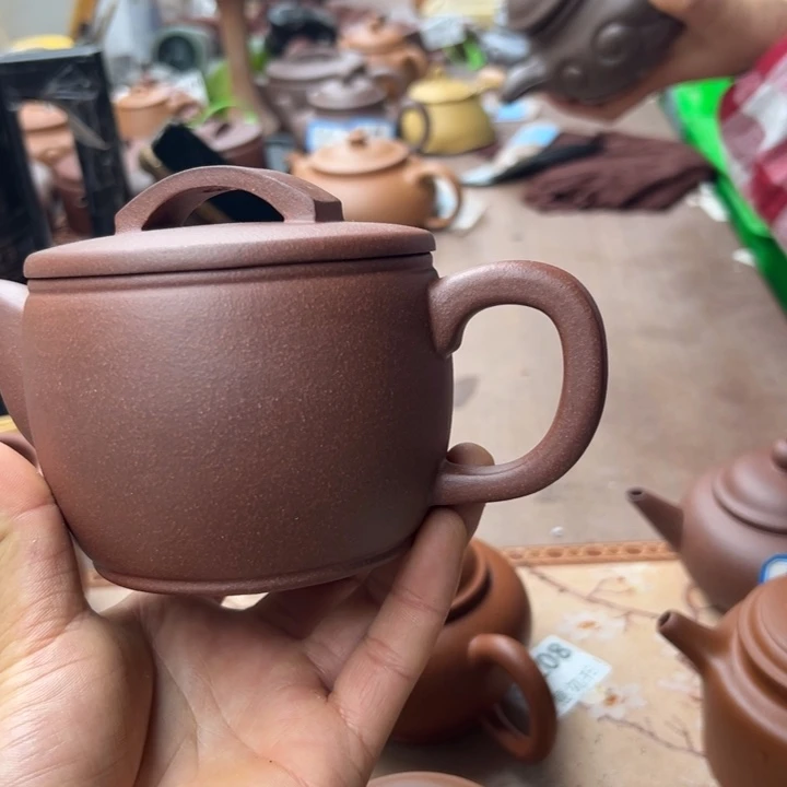 紫砂茶壶紫泥汉瓦380左右瑕疵不挑