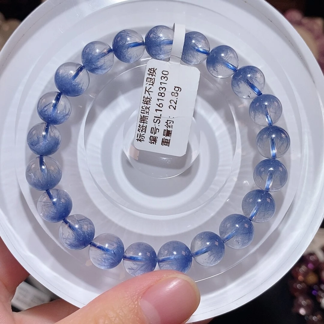 水晶手链未镶嵌F蓝发晶9.3