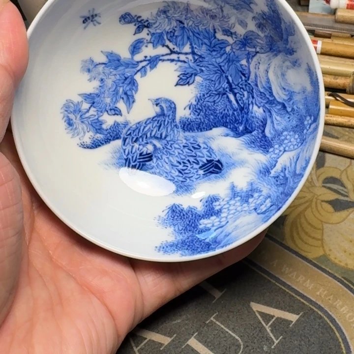 大***1小雨山堂青花瓷杯