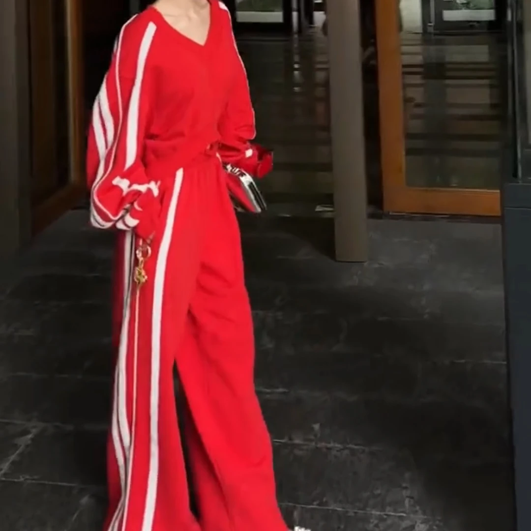 2025春季新款时尚显瘦气质女士网红洋气两件套百搭款K8045