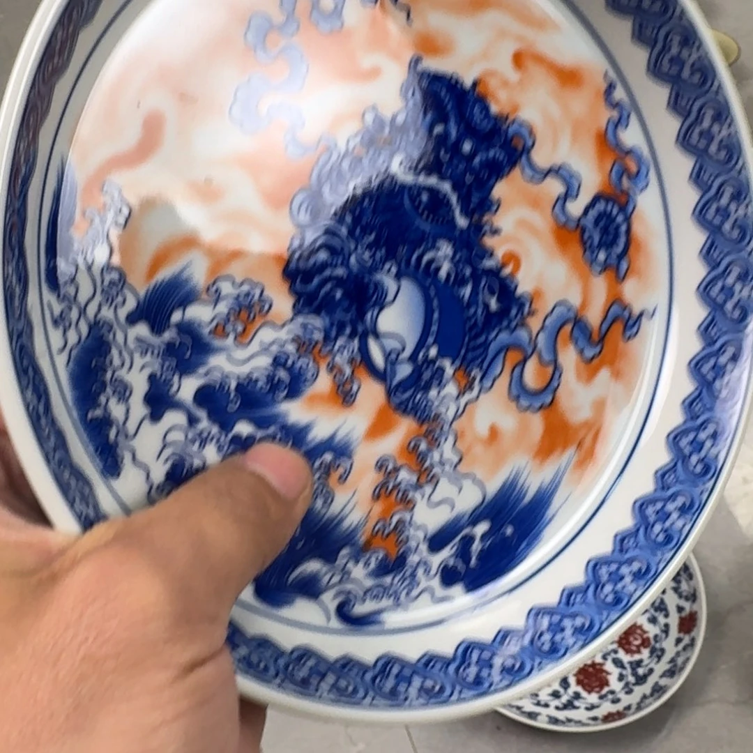 摆件梵红狮子大壶承