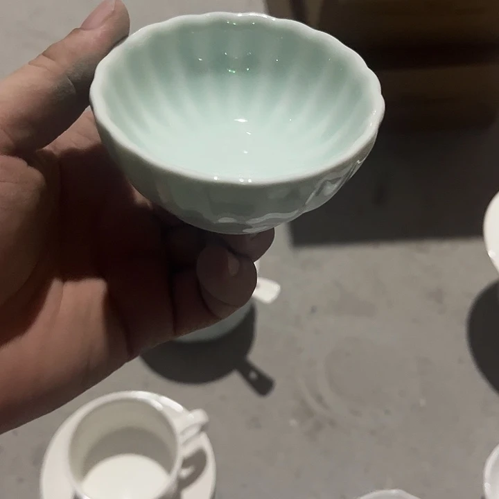 3寸影青味碟陶瓷的