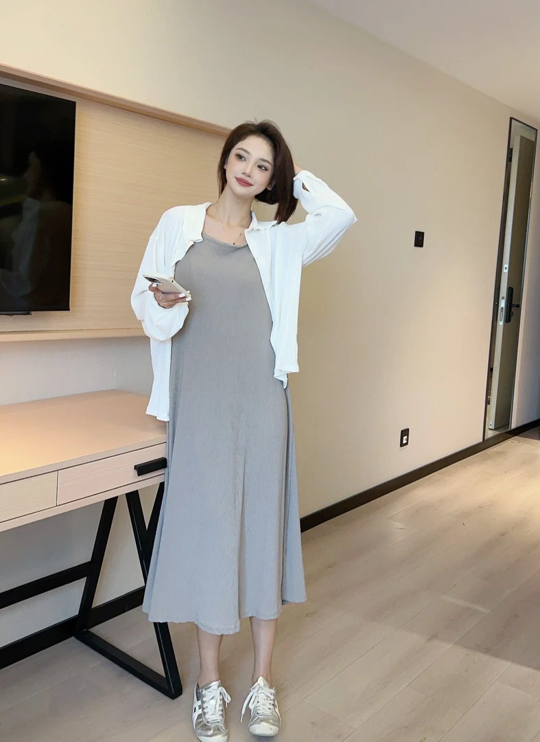 樱桃-大码吊带裙套装