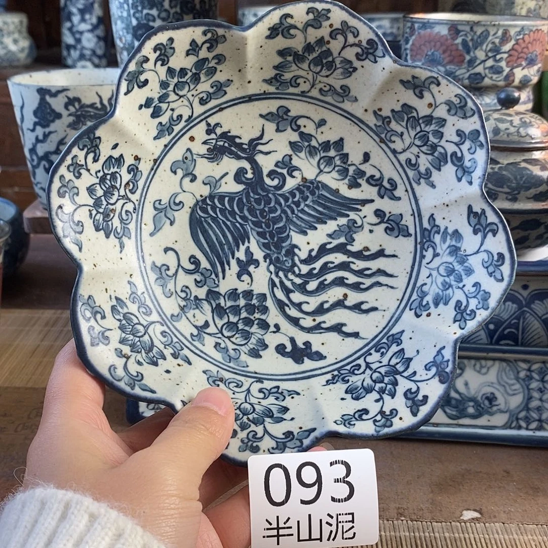 陶手工手绘青花高温陶瓷