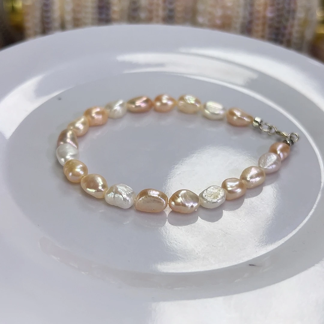 钛钢淡水珍珠手绳