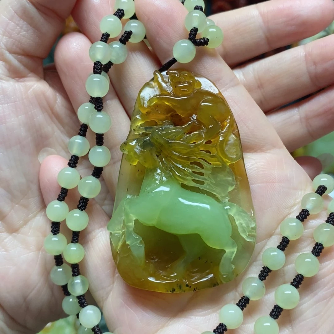 岫玉吊坠(赠链)未镶嵌