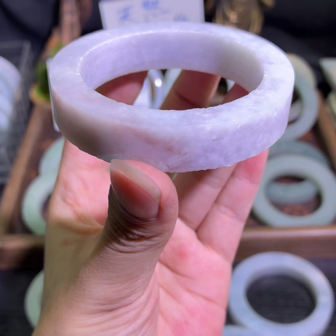 定制翡翠未镶嵌翡翠A货毛胚手镯定制