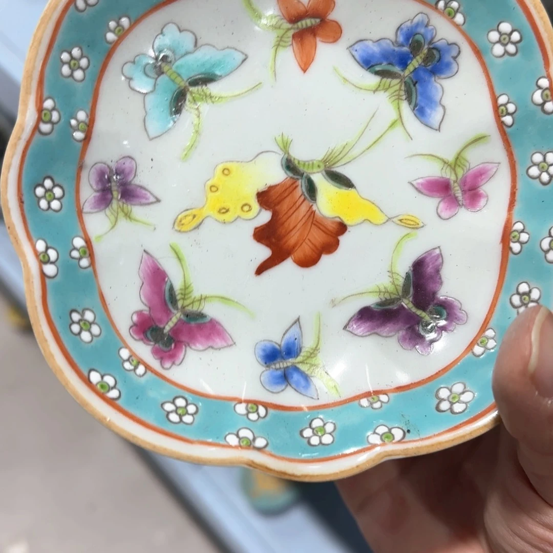 瓷片摆件手绘瓷器全部处理