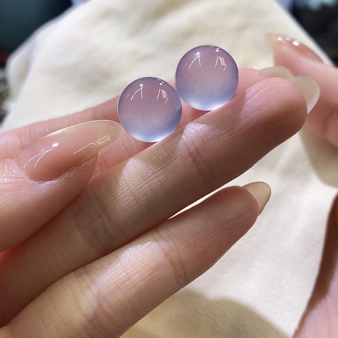 翡翠未镶嵌挂件蓝紫