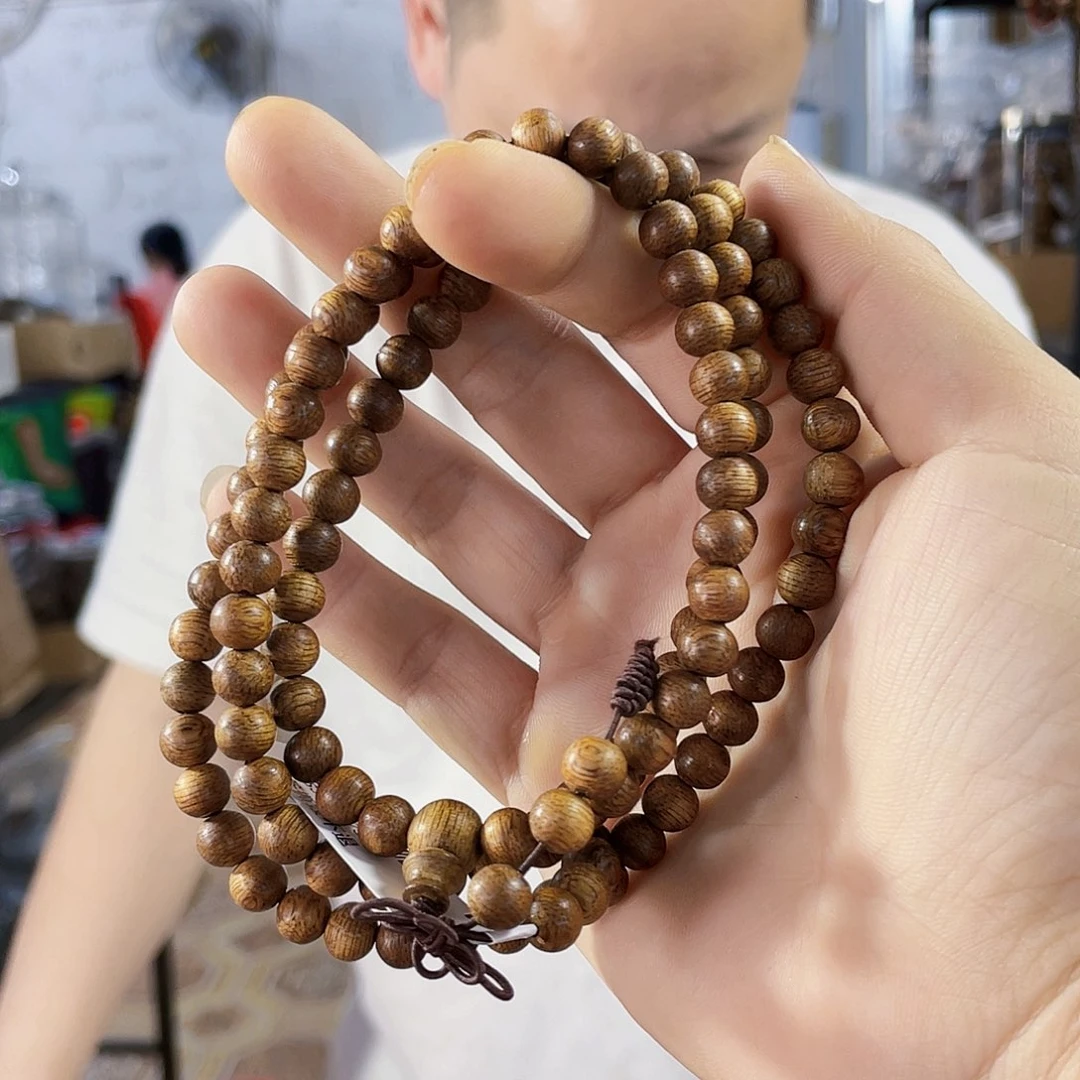 手串沉香野生红土圆珠长串0.7/7克多样性发一