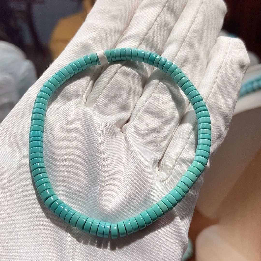 绿松石未镶嵌直切单圈卡4+