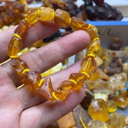 未镶嵌蜜蜡手串手串