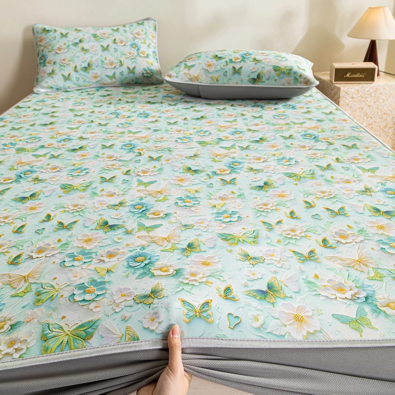 芭提雅8D系列凉席夏天加氨纶真凉感软凉席空调席冰丝席机洗水洗