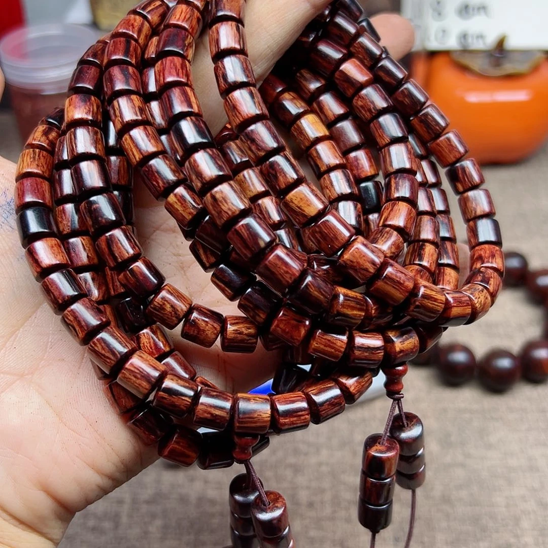 木海南红降精品桶珠卡8尺寸108颗450