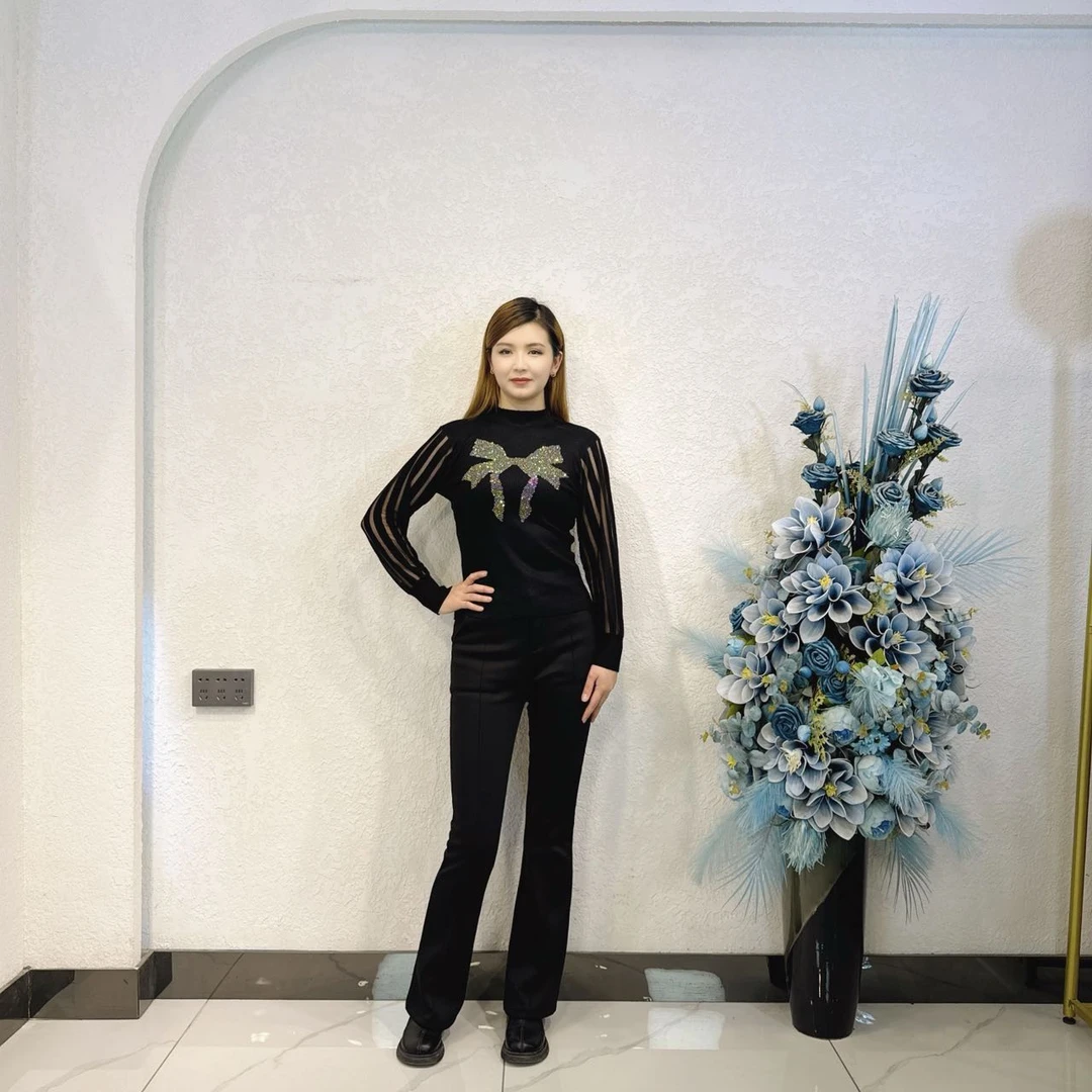 【PAHRIM】2025新款蝴蝶结设计时尚个性上衣2608