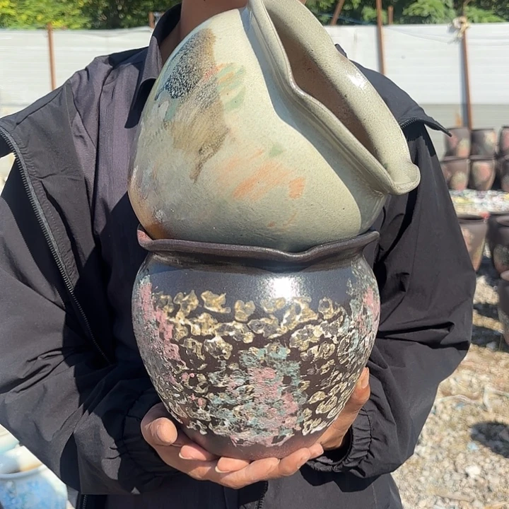 油画两个色口径20高度18