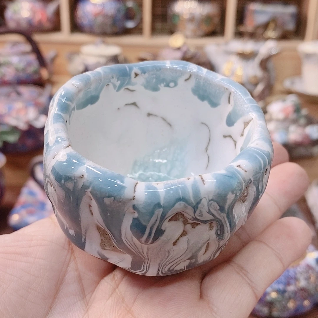 粗陶志野柴烧茶器