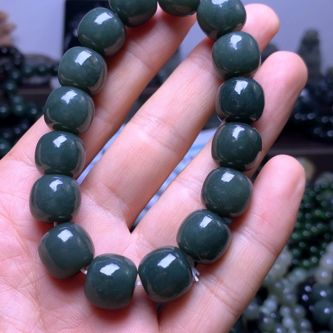 和田玉未镶嵌手链14