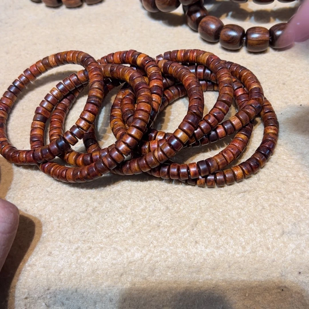 黄花梨/降香黄檀手串/手链海黄药片老干料47