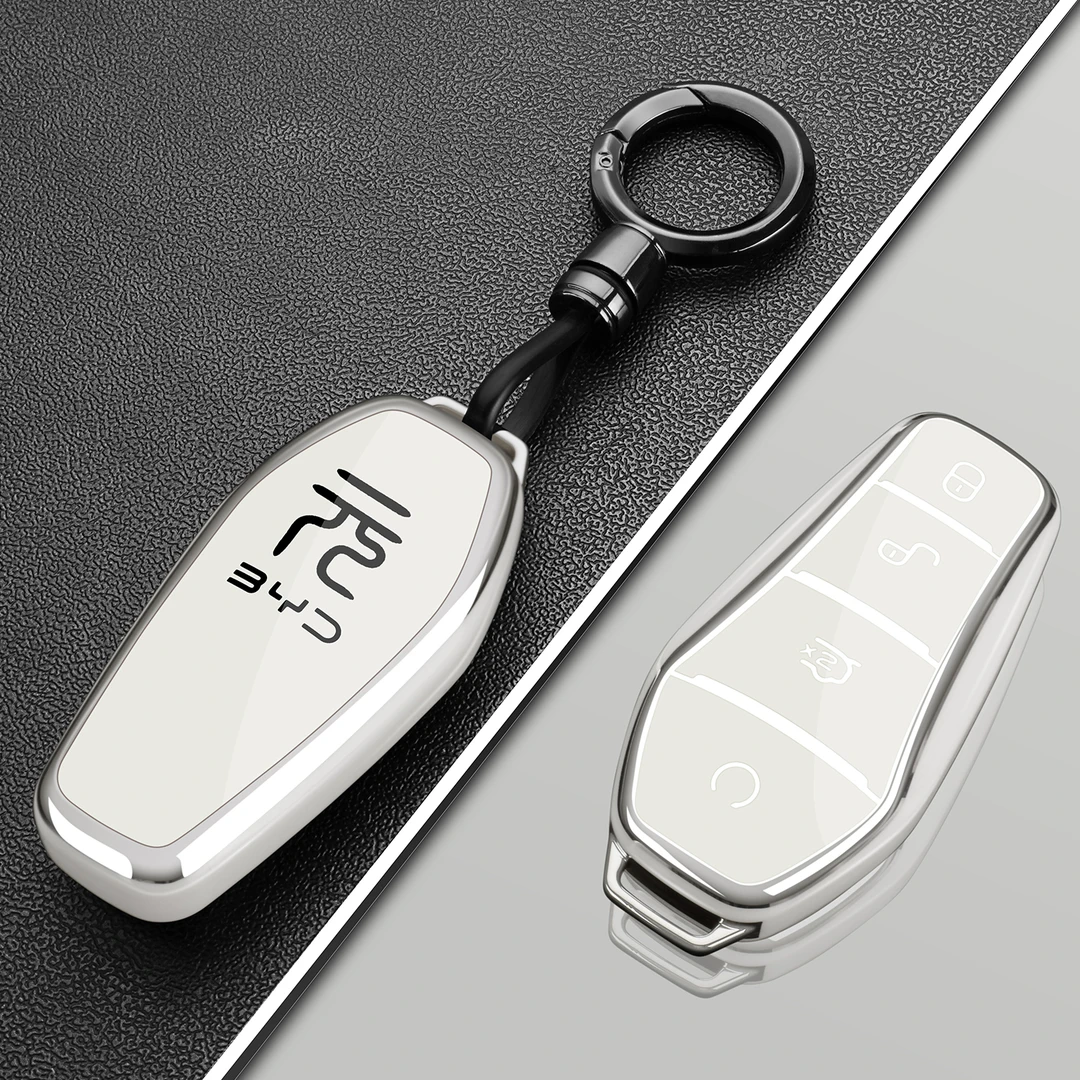 2025新款比亚迪元plus钥匙套25款元up智驾版领先型专用车包扣壳男