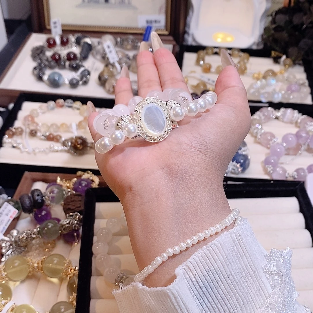 发晶手链未镶嵌维***奶