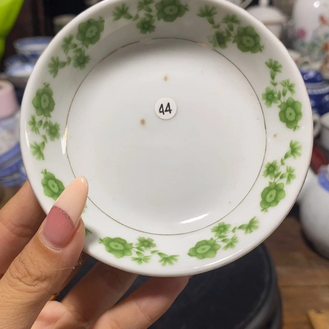 摆件有窑带10公分小碟