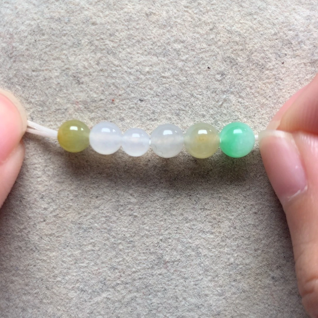 翡翠未镶嵌手链福利珠4.7-5.8mm
