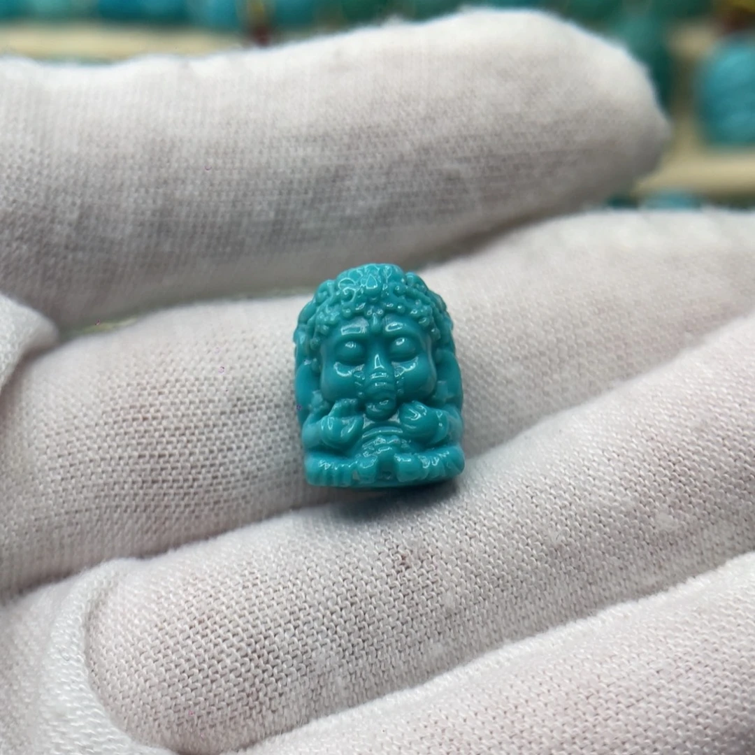 绿松石未镶嵌颈饰卡11.5-15-9.8