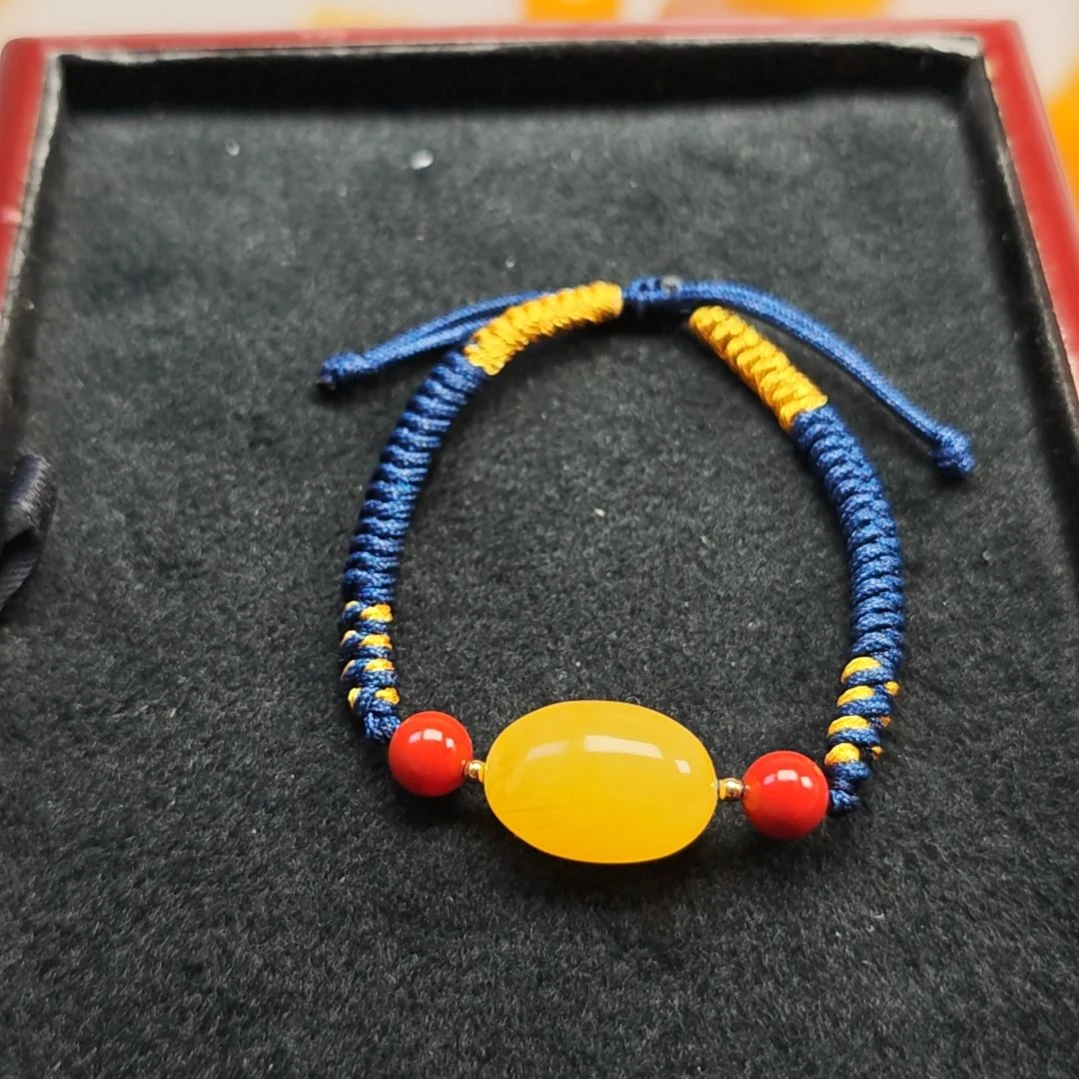 未镶嵌蜜蜡手绳手绳