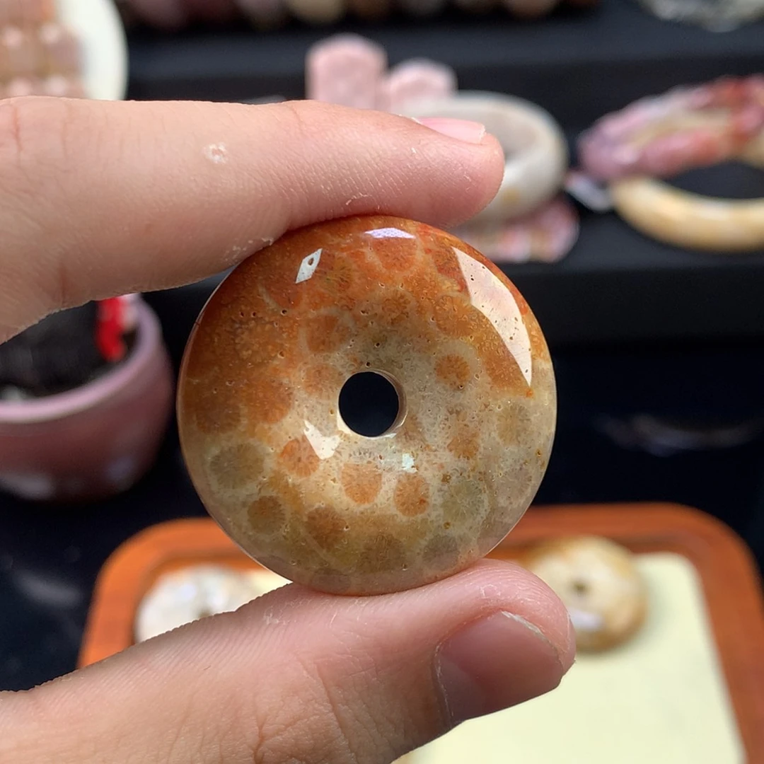 【闪购商品】硅化珊瑚（珊瑚玉）未镶嵌颈饰7号