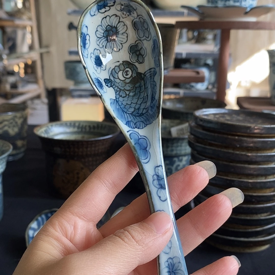 陶手工手绘青花高温陶瓷