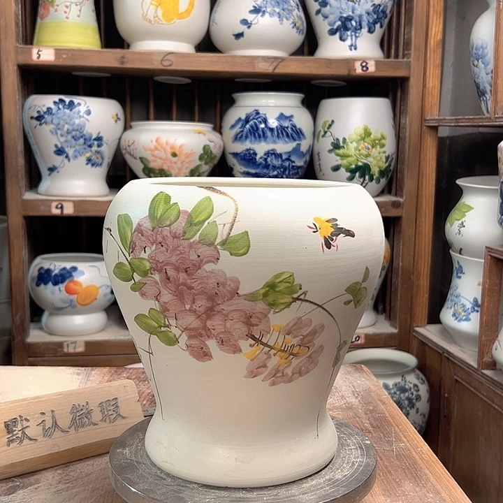 陶鱼尾紫藤新款新款陶瓷