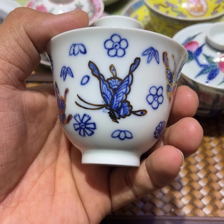 纯手绘精品盖碗杯