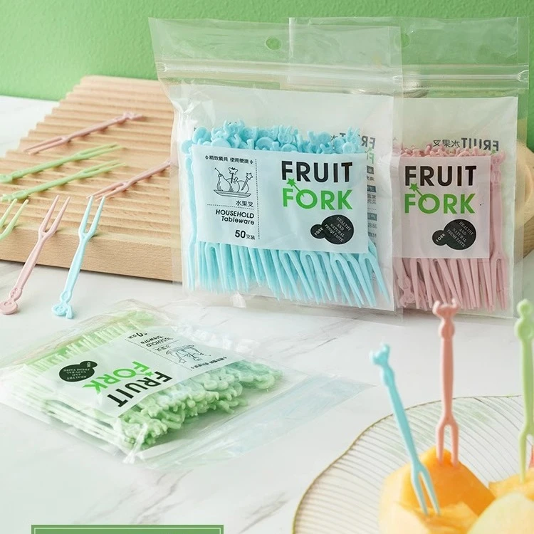 家用一次性盒装套装 塑料水果签吃蛋糕叉甜品叉子水果叉yw复复3制