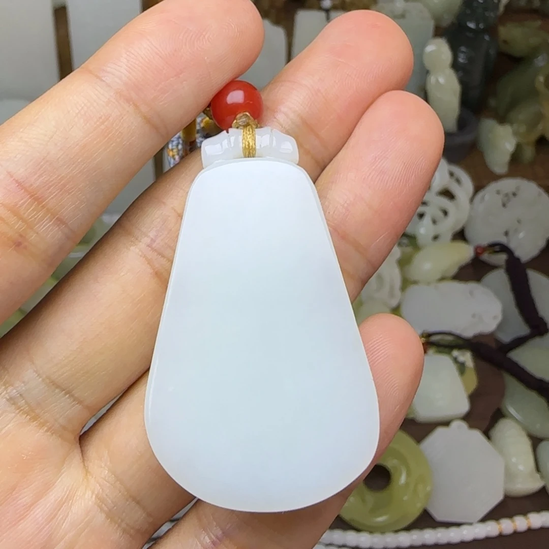 和田玉未镶嵌挂件