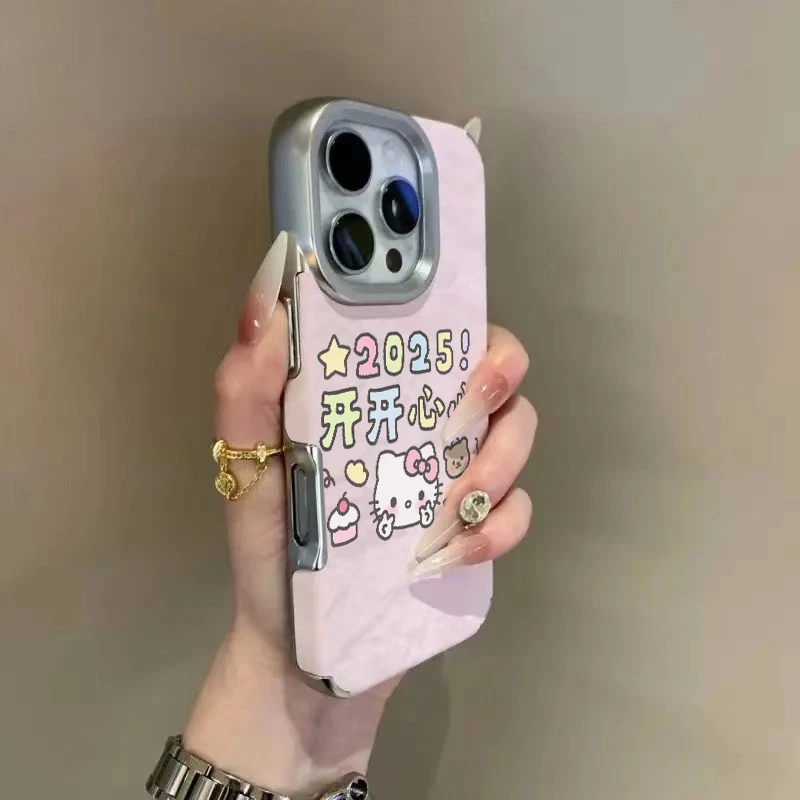 BANCA雪山纹2025开心Kitty适用iPhone16promax苹果15手机壳14/13