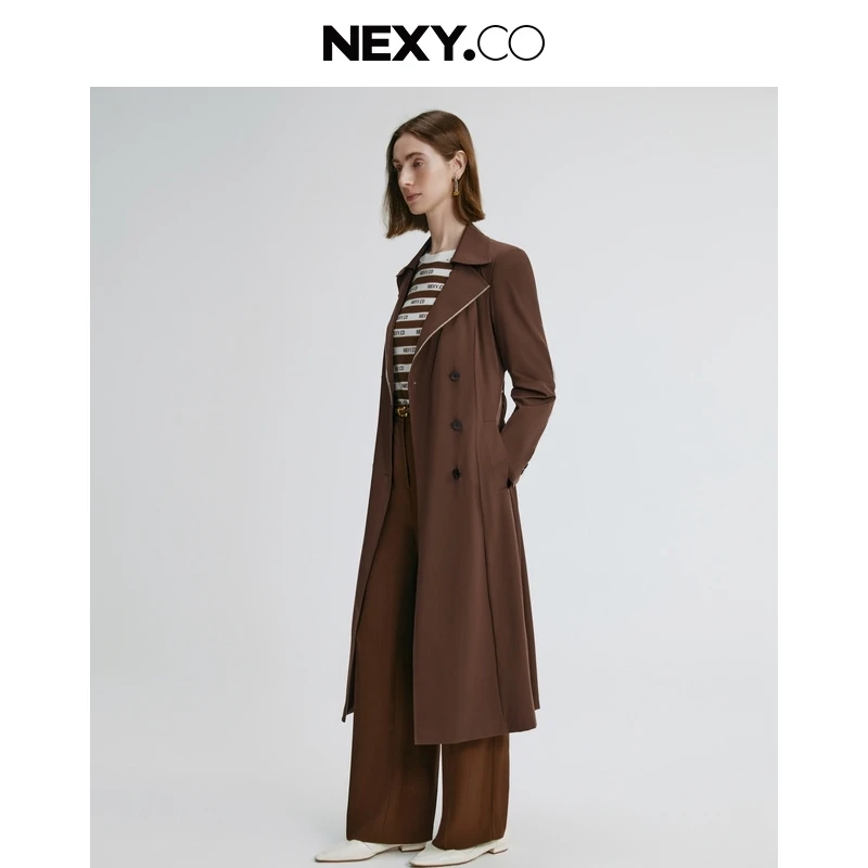 NEXY.CO/奈蔻风衣|时尚|智美|职业女性|25新款|高定款式XJ00409W0
