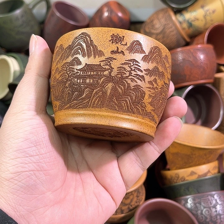 茶杯紫砂全手工紫砂主人杯